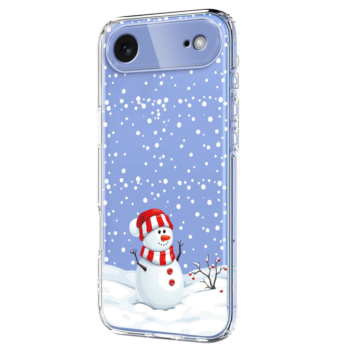 EIDERWOOD iPhone Air Fleksibelt Plast Jule Mobil Cover - Gennemsigtig / Snemand