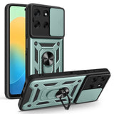Motorola Moto G56 - EIDERWOOD Hybrid Håndværker Cover m. Kickstand & Cam Slider - Grøn