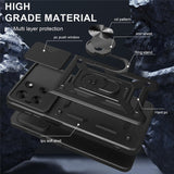 Motorola Moto G56 - EIDERWOOD Hybrid Håndværker Cover m. Kickstand & Cam Slider - Rød