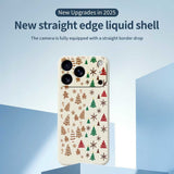 EIDERWOOD iPhone 17 Pro Jule Mobilcover - Fleksibelt Plastik - Kagemænd & Juletræer / Grøn