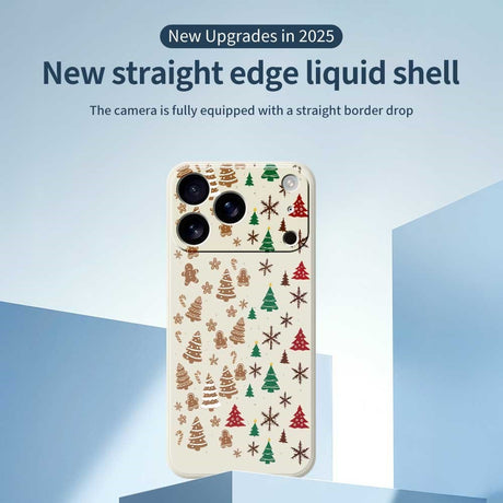 EIDERWOOD iPhone 17 Pro Jule Mobilcover - Fleksibelt Plastik - Kagemænd & Juletræer / Sort