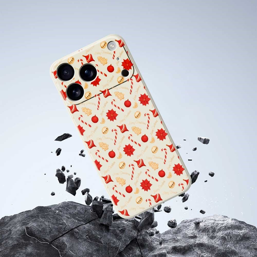 EIDERWOOD iPhone 17 Pro Max Jule Mobilcover - Fleksibelt Plastik - Juleslik / Sort