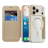 EIDERWOOD iPhone 17 Pro Flip Mobil Cover m. Gennemsigtig Bagside - MagSafe Kompatibel - Guld