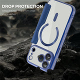 EIDERWOOD iPhone 17 Pro Flip Mobil Cover m. Gennemsigtig Bagside - MagSafe Kompatibel - Mørkeblå