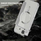 EIDERWOOD iPhone Air Flip Mobil Cover m. Gennemsigtig Bagside - MagSafe Kompatibel - Grå
