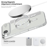 EIDERWOOD iPhone Air Flip Mobil Cover m. Gennemsigtig Bagside - MagSafe Kompatibel - Grå