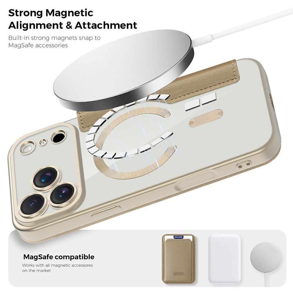 EIDERWOOD iPhone 17 Pro Max Flip Mobil Cover m. Gennemsigtig Bagside - MagSafe Kompatibel - Guld