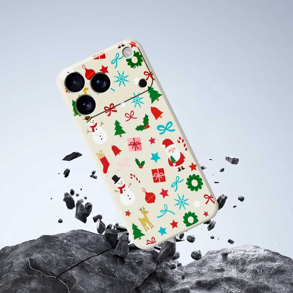 EIDERWOOD iPhone 17 Pro Jule Mobilcover - Fleksibelt Plastik - Juledekorationer / Grøn