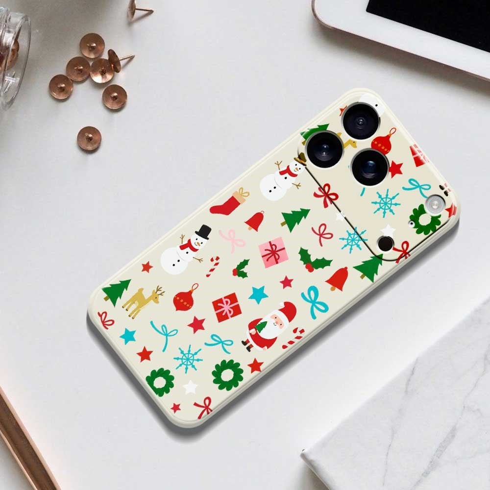 EIDERWOOD iPhone 17 Pro Jule Mobilcover - Fleksibelt Plastik - Juledekorationer / Grøn