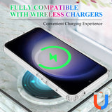 EIDERWOOD Samsung Galaxy S25 FE Hybrid Plastik Mobil Cover - MagSafe Kompatibel - Gennemsigtig / Hvid