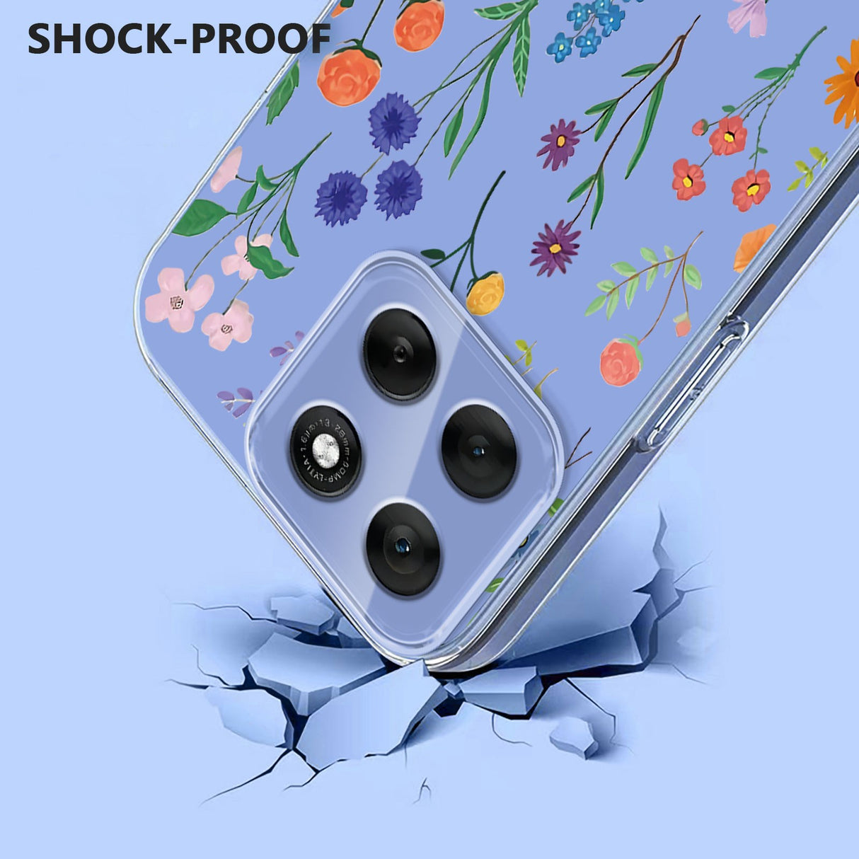 Motorola Moto G86 - EIDERWOOD Fleksibelt Plast Bagside Cover m. Print - Vilde Blomster