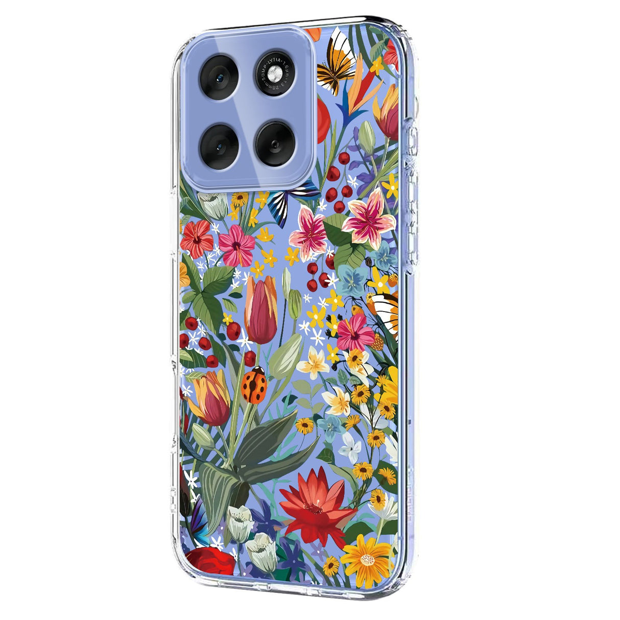 Motorola Moto G86 - EIDERWOOD Fleksibelt Plast Bagside Cover m. Print - Blomster