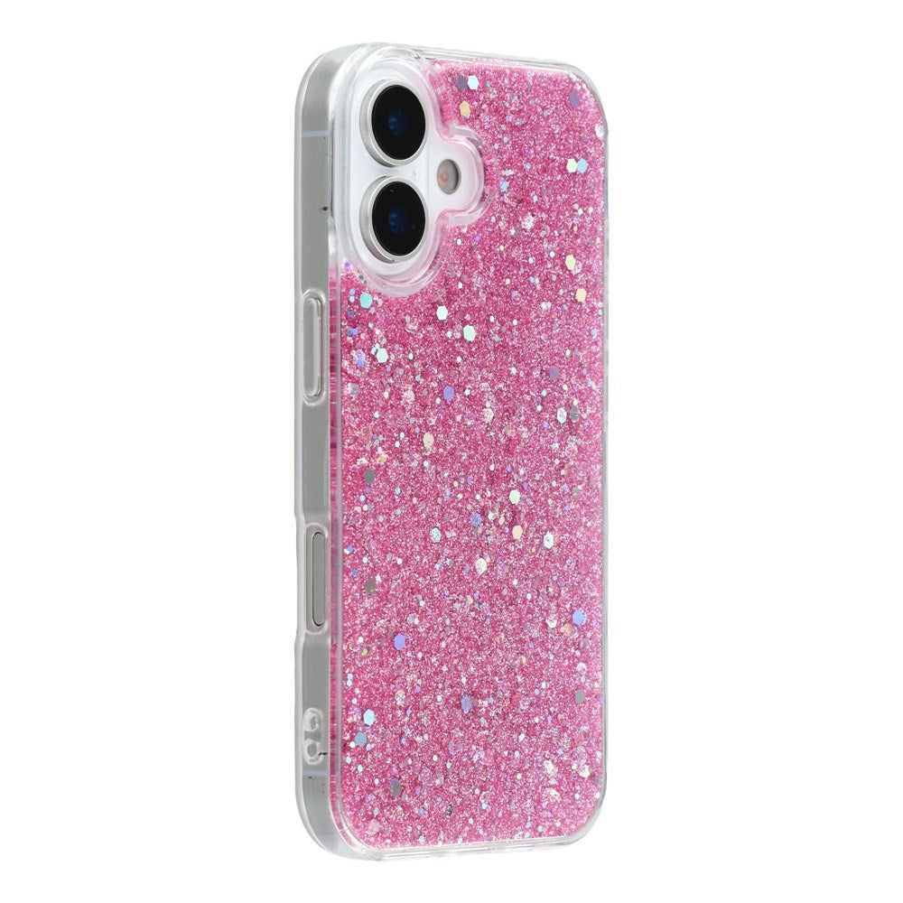EIDERWOOD iPhone 17 Glitter Mobil Cover - Lyserød