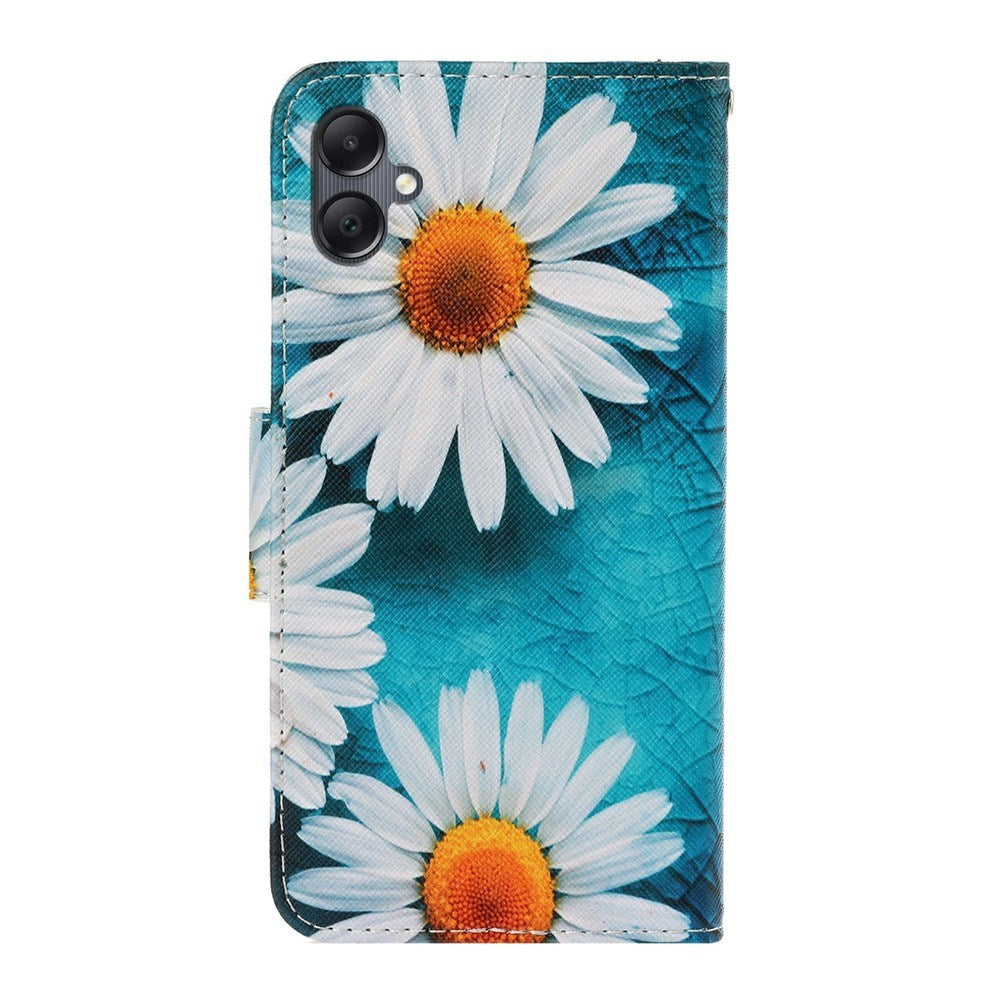EIDERWOOD Samsung Galaxy A07 Imiteret Læder Flip Cover m. Pung & Rem - Blomst