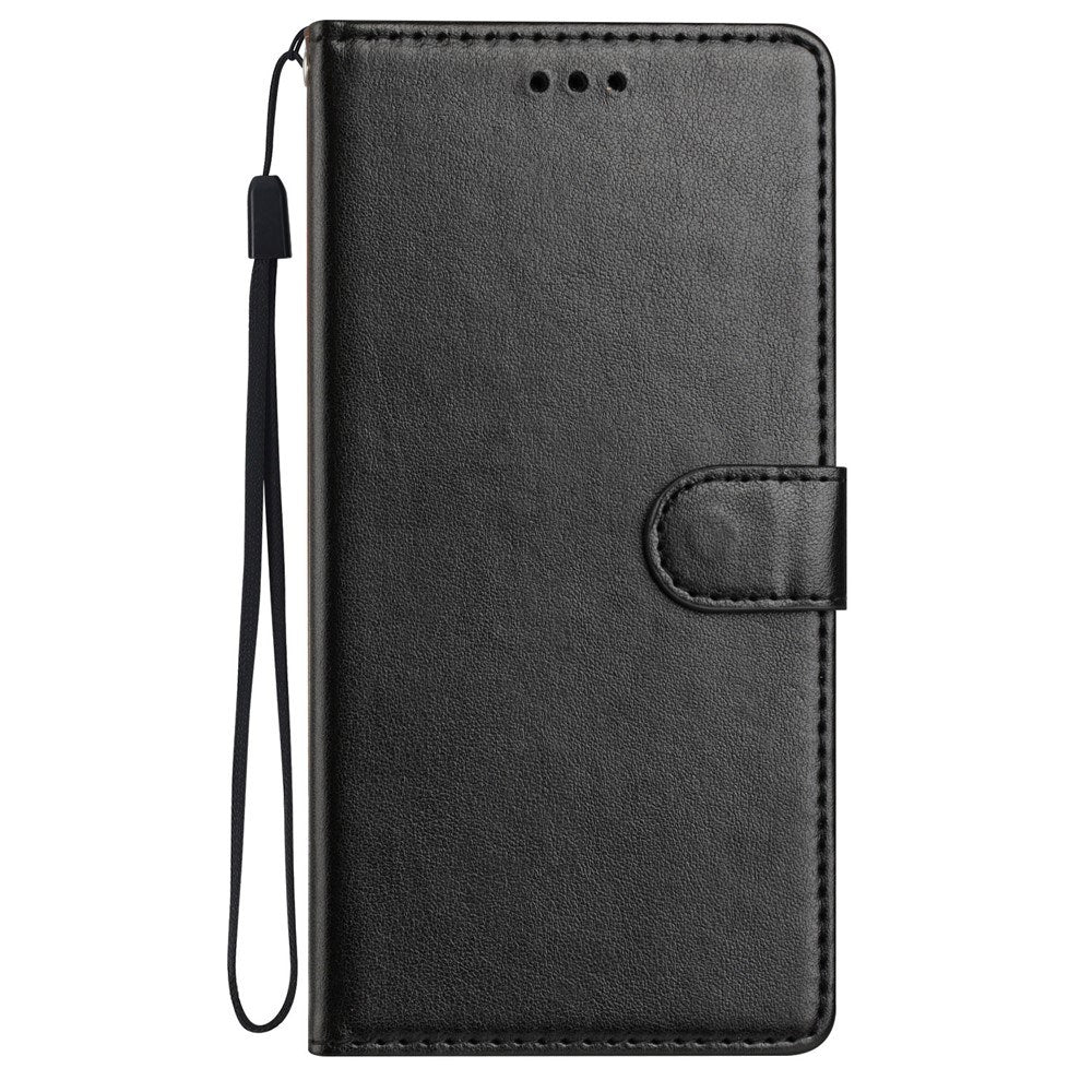 Xiaomi 15T EIDERWOOD Kunstlæder Mobilcover m. Kortholder & Strop - Sort