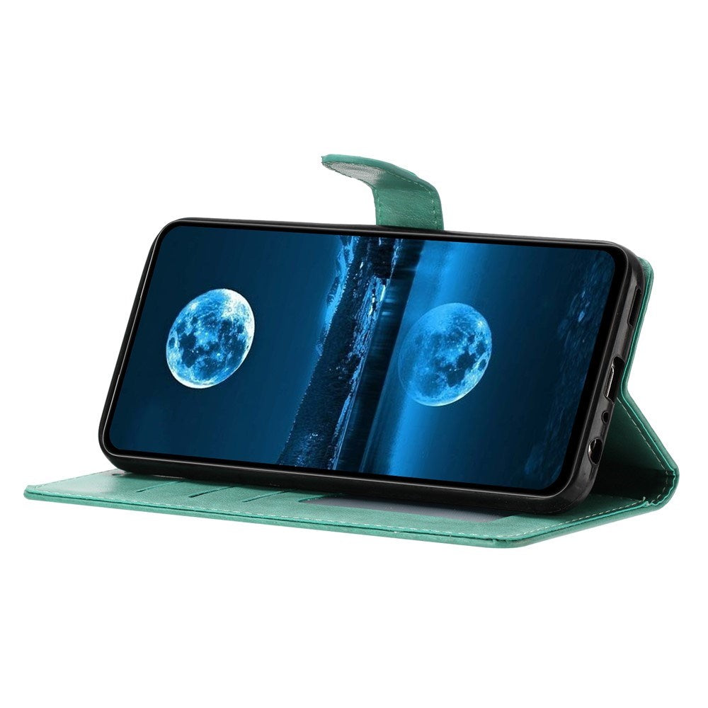 Xiaomi 15T EIDERWOOD Kunstlæder Mobilcover m. Kortholder & Strop - Grøn