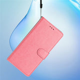 Xiaomi 15T EIDERWOOD Kunstlæder Mobilcover m. Kortholder & Strop - Lyserød