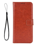 Samsung Galaxy A07 - EIDERWOOD Kunstlæder Flip Cover m. Strop - Brun