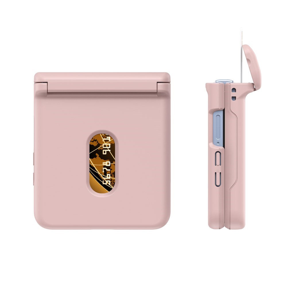 Samsung Galaxy Z Flip7 FE / Flip6 - EIDERWOOD Hårdt Plastik Cover m. Kortlomme - Lyserød