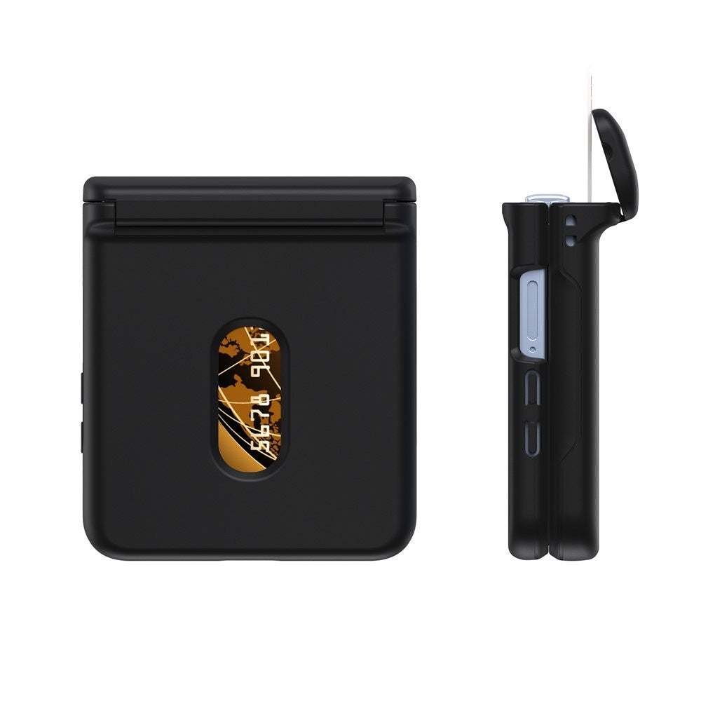 Samsung Galaxy Z Flip7 - EIDERWOOD Hårdt Plastik Cover m. Kortlomme - Sort