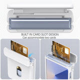 Samsung Galaxy Z Flip7 - EIDERWOOD Hårdt Plastik Cover m. Kortlomme - Hvid