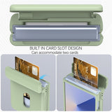 Samsung Galaxy Z Flip7 - EIDERWOOD Hårdt Plastik Cover m. Kortlomme - Grøn