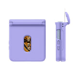 Samsung Galaxy Z Flip7 - EIDERWOOD Hårdt Plastik Cover m. Kortlomme - Lilla