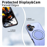 EIDERWOOD iPhone 17 Mobil Cover - Roterende Kickstand - MagSafe Kompatibel - Lilla