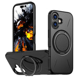 EIDERWOOD iPhone 17 Mobil Cover - Roterende Kickstand - MagSafe Kompatibel - Sort