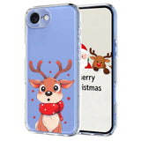 EIDERWOOD iPhone 17e / 16e Fleksibelt Plast Jule Mobil Cover - Gennemsigtig / Rensdyr
