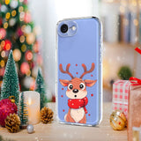 EIDERWOOD iPhone 17e / 16e Fleksibelt Plast Jule Mobil Cover - Gennemsigtig / Rensdyr