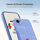 EIDERWOOD iPhone 17e / 16e Fleksibelt Plast Jule Mobil Cover - Gennemsigtig / Snemand