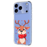 EIDERWOOD iPhone 17 Pro Fleksibelt Plast Jule Mobil Cover - Gennemsigtig / Rensdyr