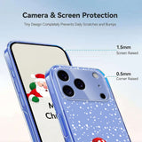 EIDERWOOD iPhone 17 Pro Fleksibelt Plast Jule Mobil Cover - Gennemsigtig / Snemand