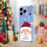 EIDERWOOD iPhone 17 Pro Fleksibelt Plast Jule Mobil Cover - Gennemsigtig / Julemanden