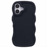 iPhone 17 - EIDERWOOD Fleksibelt Plastik Wavy Bagside Cover - Sort