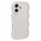 iPhone 17 - EIDERWOOD Fleksibelt Plastik Wavy Bagside Cover - Hvid