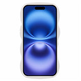 iPhone 17 - EIDERWOOD Fleksibelt Plastik Wavy Bagside Cover - Hvid