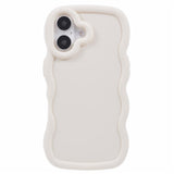 iPhone 17 - EIDERWOOD Fleksibelt Plastik Wavy Bagside Cover - Hvid