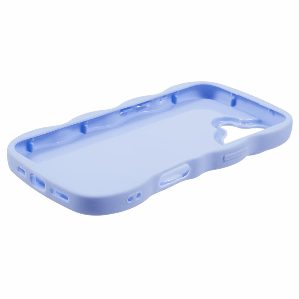 iPhone 17 - EIDERWOOD Fleksibelt Plastik Wavy Bagside Cover - Lilla
