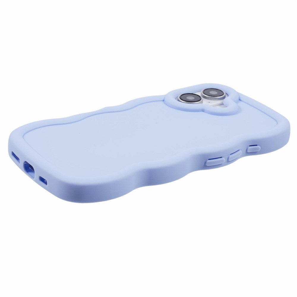 iPhone 17 - EIDERWOOD Fleksibelt Plastik Wavy Bagside Cover - Lilla