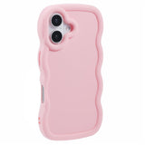 iPhone 17 - EIDERWOOD Fleksibelt Plastik Wavy Bagside Cover - Lyserød