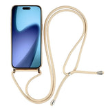 EIDERWOOD iPhone Air Fleksibelt Plastik Mobil Cover - inkl. Justerbar Strop - MagSafe Kompatibel - Gennemsigtig / Guld