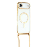 EIDERWOOD iPhone Air Fleksibelt Plastik Mobil Cover - inkl. Justerbar Strop - MagSafe Kompatibel - Gennemsigtig / Guld