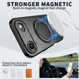 EIDERWOOD iPhone Air Mobil Cover - Roterende Kickstand - MagSafe Kompatibel - Sort