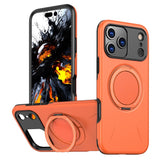 EIDERWOOD iPhone 17 Pro Mobil Cover - Roterende Kickstand - MagSafe Kompatibel - Orange
