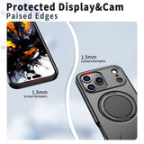 EIDERWOOD iPhone 17 Pro Mobil Cover - Roterende Kickstand - MagSafe Kompatibel - Sort