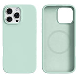 iPhone 16 Pro Max - 2-i-1 Silikone & Hård Plast Bagside Cover - MagSafe Kompatibel - Lysegrøn