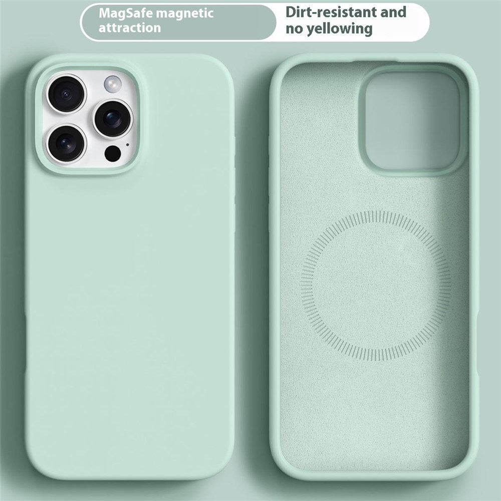 iPhone 16 Pro Max - 2-i-1 Silikone & Hård Plast Bagside Cover - MagSafe Kompatibel - Lysegrøn