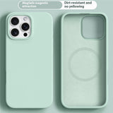 iPhone 16 Pro Max - 2-i-1 Silikone & Hård Plast Bagside Cover - MagSafe Kompatibel - Lysegrøn